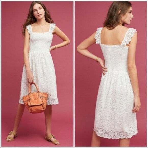 Anthropology Maeve Anastasi Smocked Dress - Picture 2 of 8